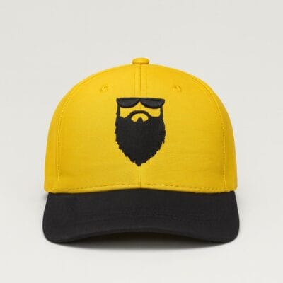 Yellow & Black Beard Cap